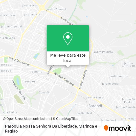 Paróquia Nossa Senhora Da Liberdade mapa