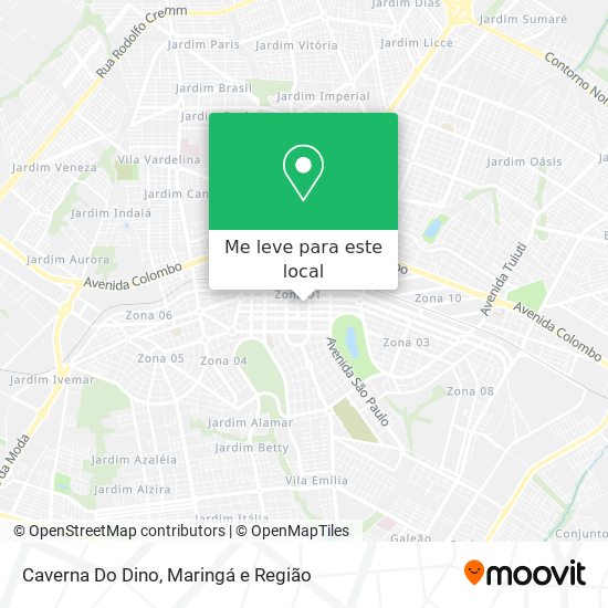 Caverna Do Dino mapa