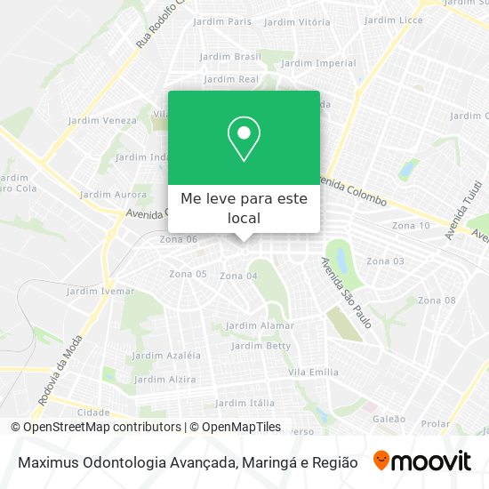 Maximus Odontologia Avançada mapa