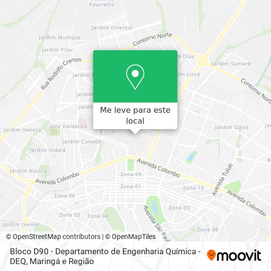 Bloco D90 - Departamento de Engenharia Química - DEQ mapa