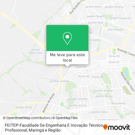 FEITEP-Faculdade De Engenharia E Inovação Técnico Profissional mapa