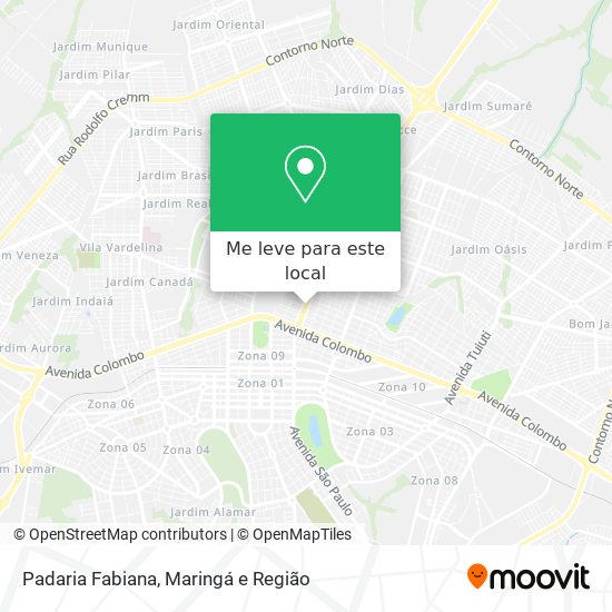 Padaria Fabiana mapa