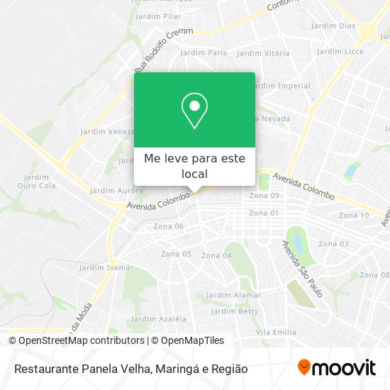 Restaurante Panela Velha mapa