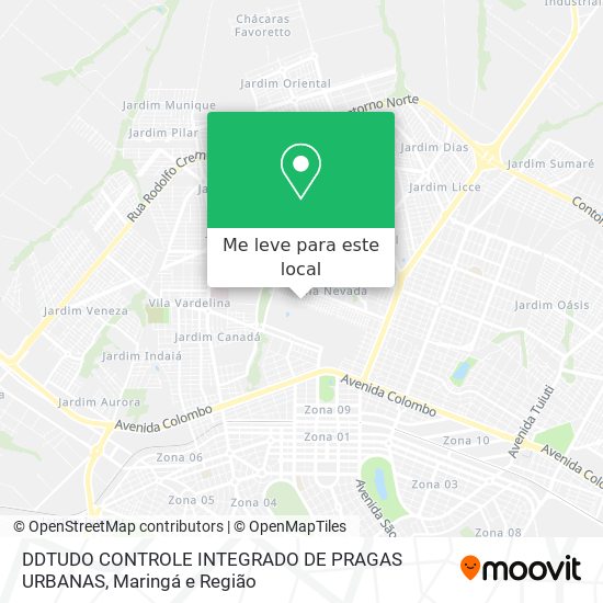 DDTUDO CONTROLE INTEGRADO DE PRAGAS URBANAS mapa