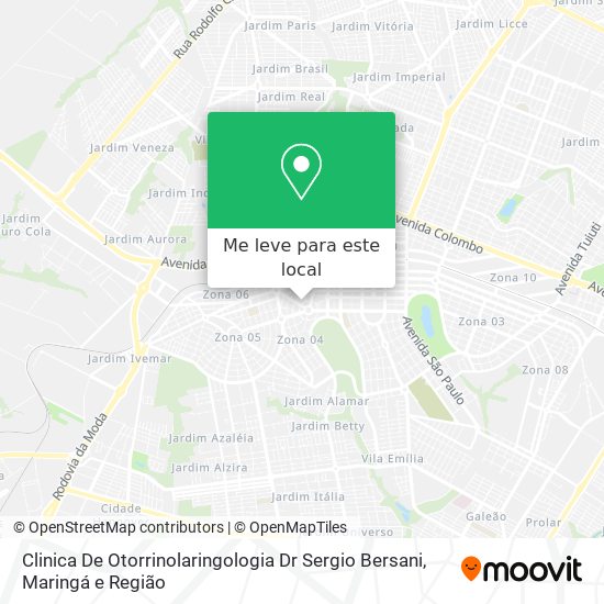 Clinica De Otorrinolaringologia Dr Sergio Bersani mapa
