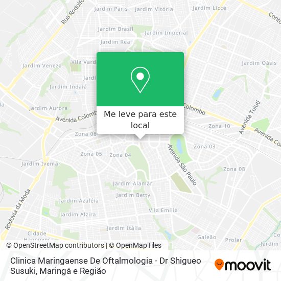 Clinica Maringaense De Oftalmologia - Dr Shigueo Susuki mapa