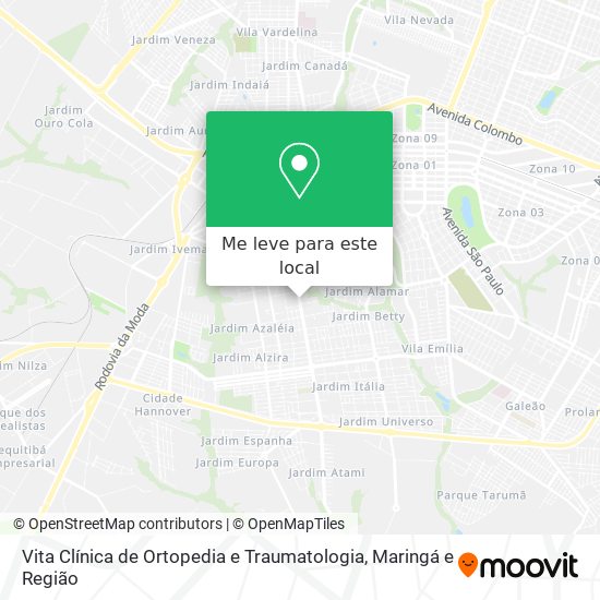 Vita Clínica de Ortopedia e Traumatologia mapa