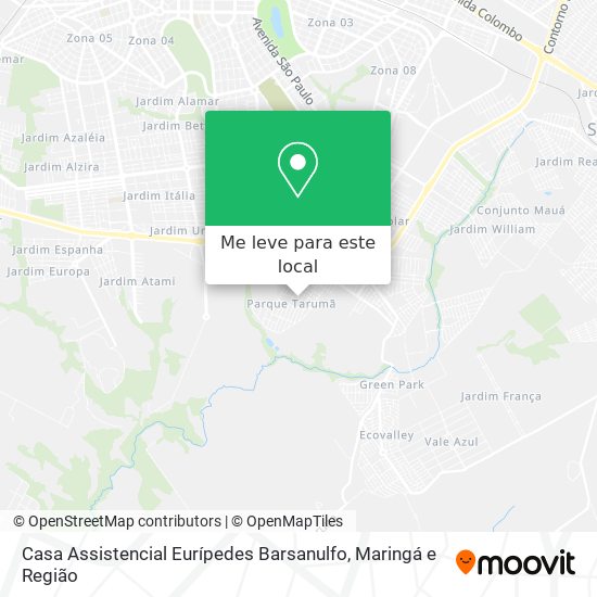 Casa Assistencial Eurípedes Barsanulfo mapa