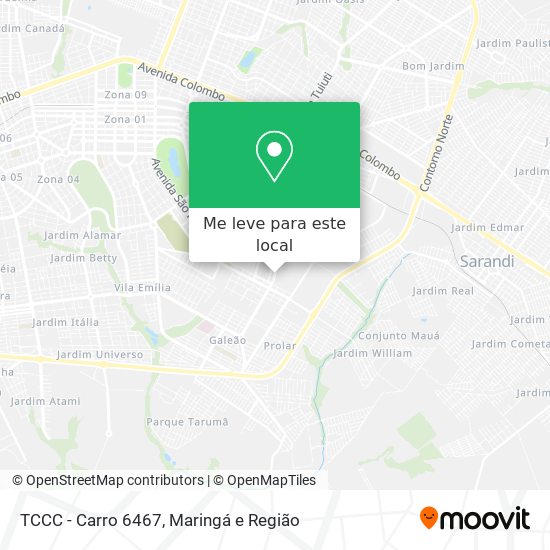 TCCC - Carro 6467 mapa