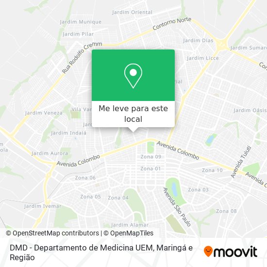DMD - Departamento de Medicina UEM mapa