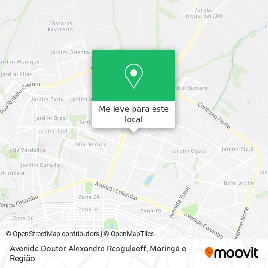 Avenida Doutor Alexandre Rasgulaeff mapa