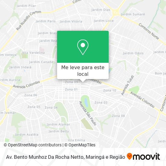 Av. Bento Munhoz Da Rocha Netto mapa