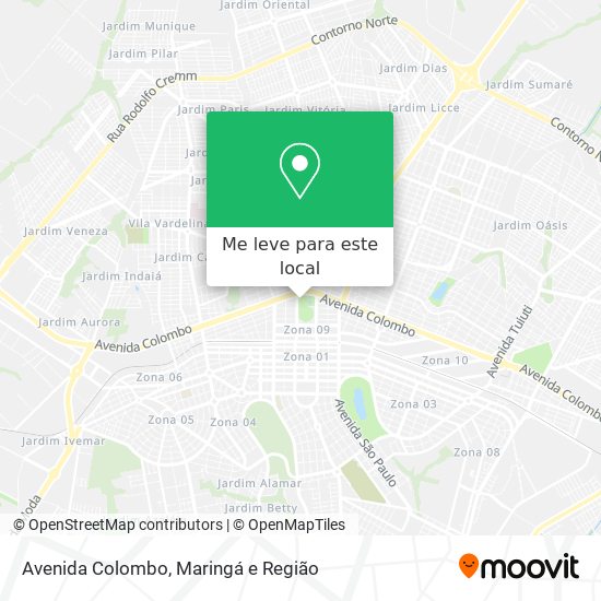 Avenida Colombo mapa