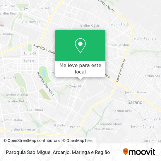 Paroquia Sao Miguel Arcanjo mapa