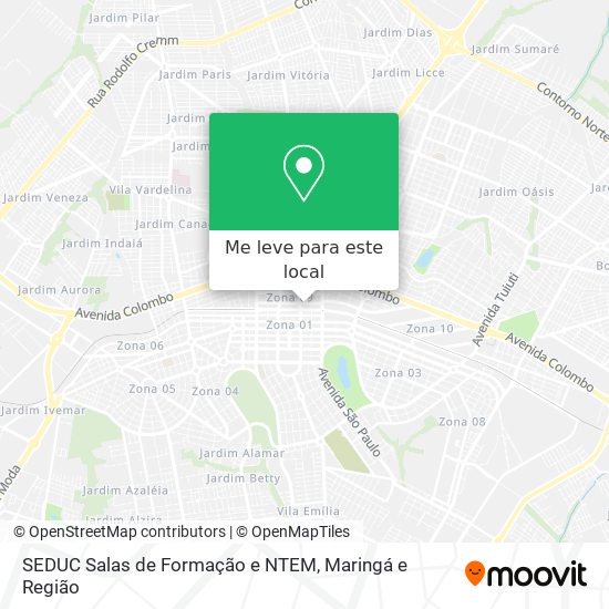 SEDUC Salas de Formação e NTEM mapa