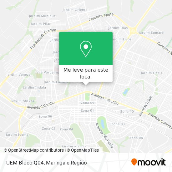 UEM Bloco Q04 mapa