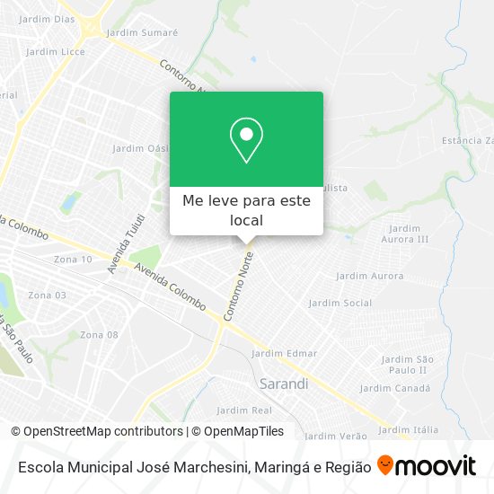 Escola Municipal José Marchesini mapa