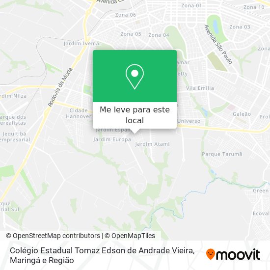 Colégio Estadual Tomaz Edson de Andrade Vieira mapa