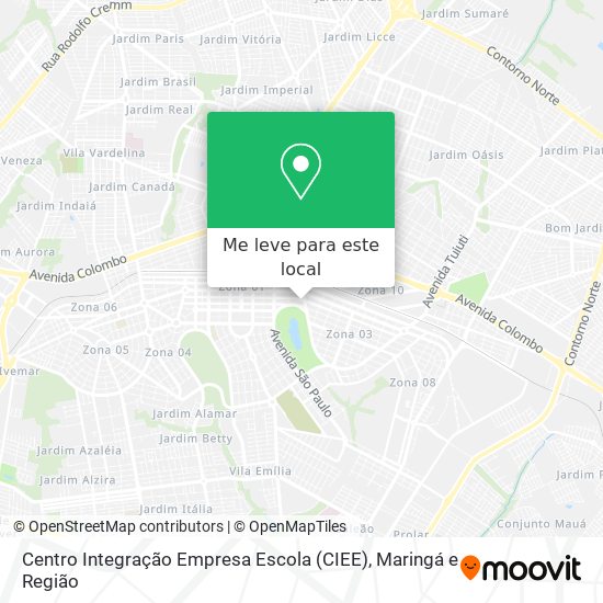 Centro Integração Empresa Escola (CIEE) mapa