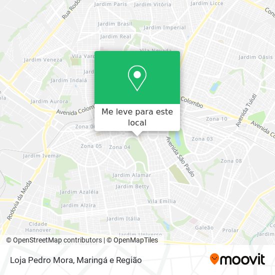Loja Pedro Mora mapa