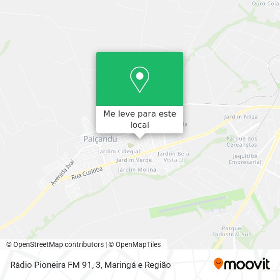 Rádio Pioneira FM 91, 3 mapa