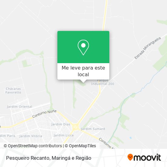 Pesqueiro Recanto mapa