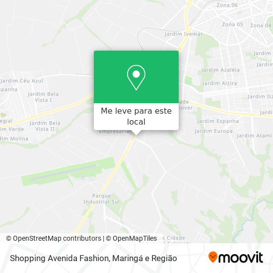 Shopping Avenida Fashion mapa