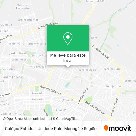 Colégio Estadual Unidade Polo mapa