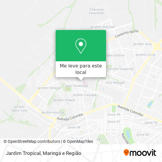 Jardim Tropical mapa