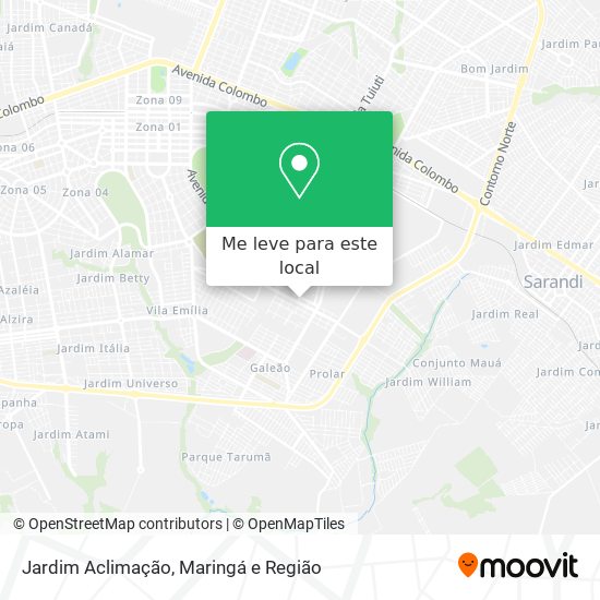 Jardim Aclimação mapa