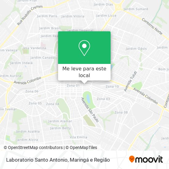 Laboratorio Santo Antonio mapa
