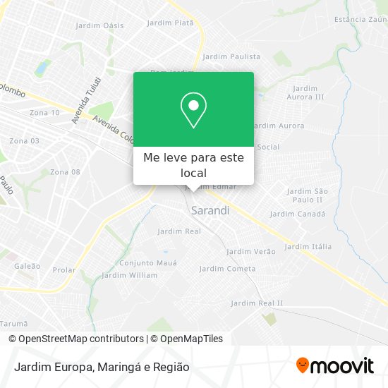 Jardim Europa mapa