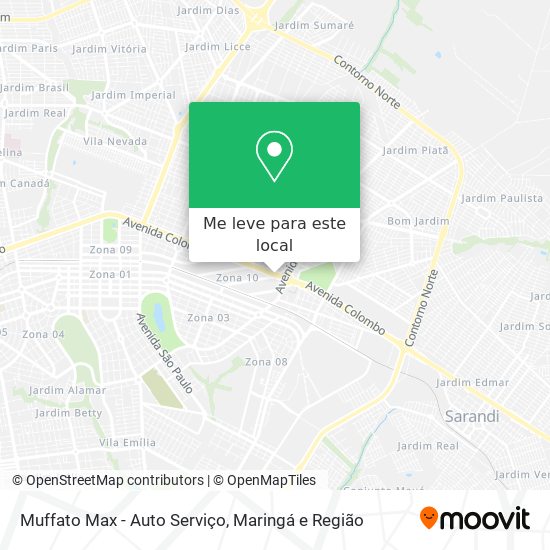 Muffato Max - Auto Serviço mapa