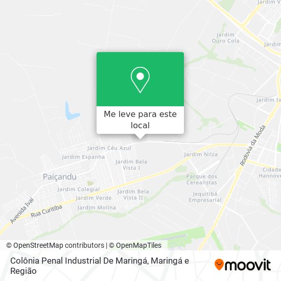 Colônia Penal Industrial De Maringá mapa
