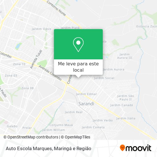 Auto Escola Marques mapa