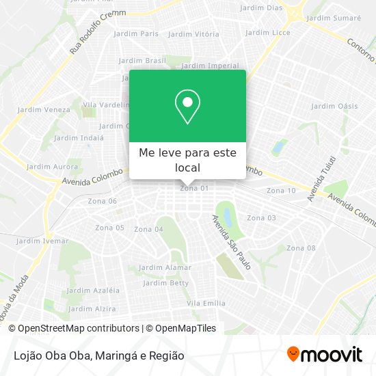 Lojão Oba Oba mapa