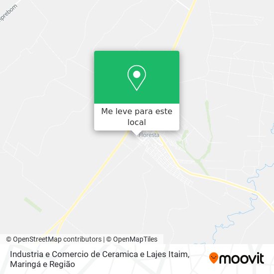 Industria e Comercio de Ceramica e Lajes Itaim mapa