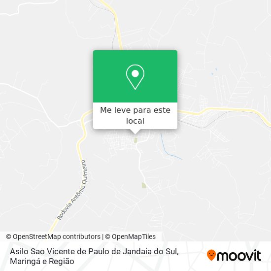Asilo Sao Vicente de Paulo de Jandaia do Sul mapa