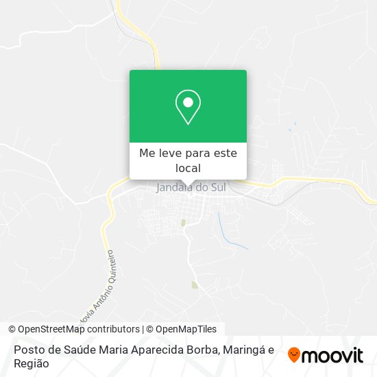 Posto de Saúde Maria Aparecida Borba mapa