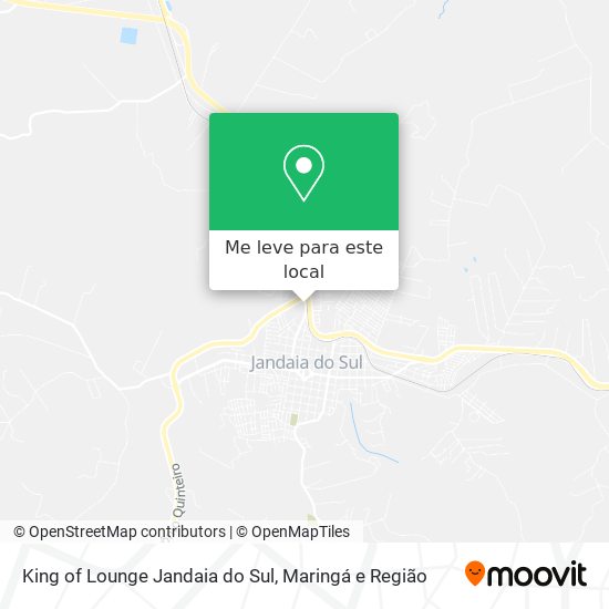 King of Lounge Jandaia do Sul mapa