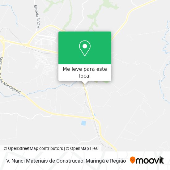 V. Nanci Materiais de Construcao mapa