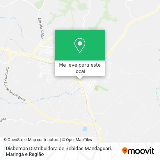 Disbeman Distribuidora de Bebidas Mandaguari mapa