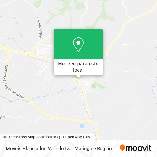 Moveis Planejados Vale do Ivai mapa