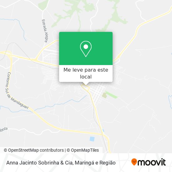 Anna Jacinto Sobrinha & Cia mapa