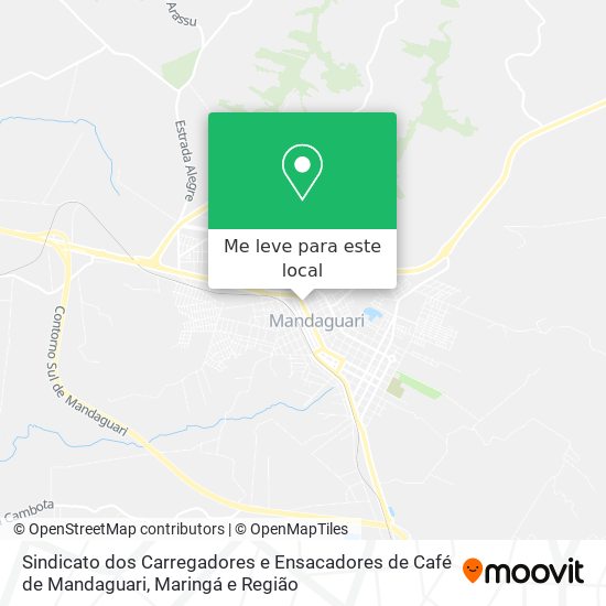 Sindicato dos Carregadores e Ensacadores de Café de Mandaguari mapa