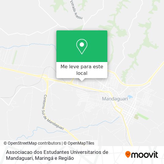 Associacao dos Estudantes Universitarios de Mandaguari mapa