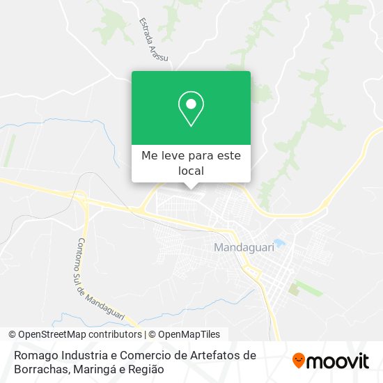 Romago Industria e Comercio de Artefatos de Borrachas mapa