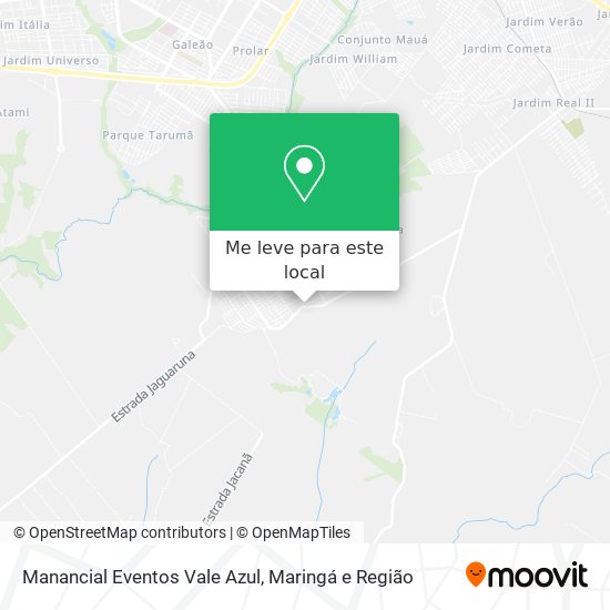 Manancial Eventos Vale Azul mapa