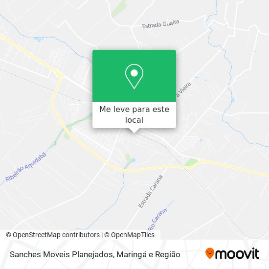 Sanches Moveis Planejados mapa