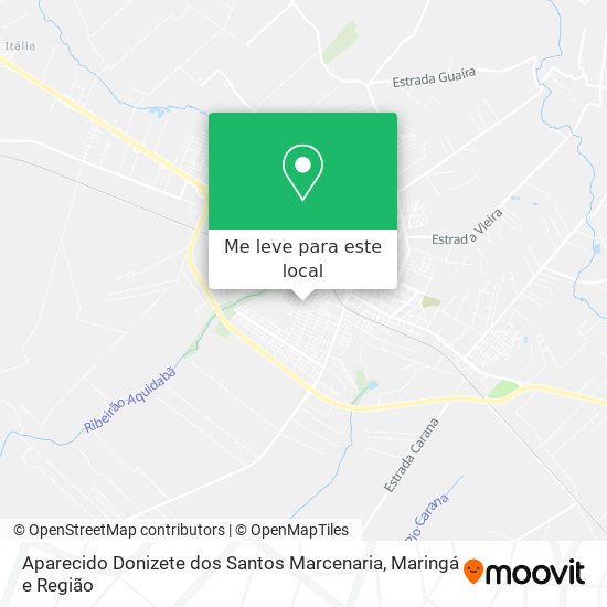 Aparecido Donizete dos Santos Marcenaria mapa